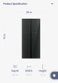 Dawlance 24 Cubic Feet Refrigerator DFD-900 Glass door , Inverter Technology , 4 Door With 12  Years Warranty. 