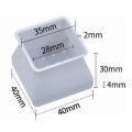 4 Pcs Square Chair Leg Caps – Anti-Slip Furniture Floor Protectors. 