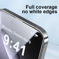 Screen Protector For iPhone 16 Pro Max 15 14 13 12 2Pcs Tempered Glass Full Coverage Anti-Fingerprint One Click Installation. 