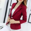 Women Korea Blazer 2025 Formal Slim Black Blazers Office Lady Work Suit Pockets Jackets Coat Female Casual Short Blazer Femme.
