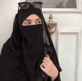 Triple Nakab // Hijab // Black Hijab // Black Staller // Abaya hijab // Abaya Nakab // Nakab.. 