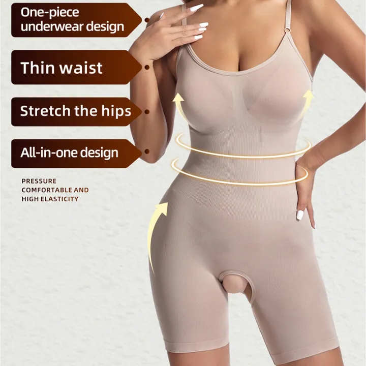 Women%20Seamless%20Bodysuit%20Compression%20Open%20Crotch%20Shapewear%20Push%20Up%20Belly%20Tightening%20Corset%20Slimming%20Butt%20Lifter%20Full%20Body%20Shaper%20-%20Image%205