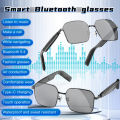SG12 Pro Business Smart Glasses Bluetooth Calling, TWS Anti-UV, Clear Lens Anti-Blue Light, Sleek Design.