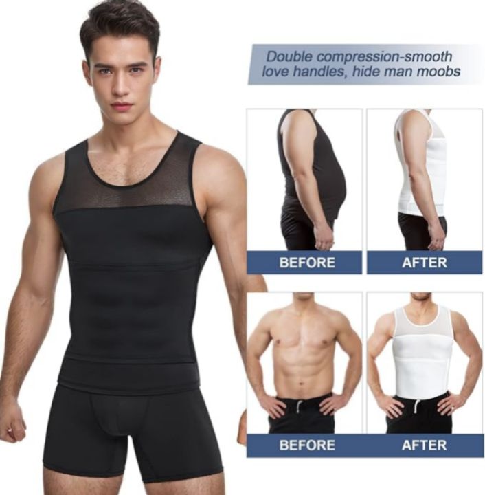 Men's%20Body%20Shaper%20Compression%20Vest%20Abdomen%20Shapewear%20Tummy%20Slimming%20Sheath%20Gynecomastia%20Shapers%20Corset%20Waist%20Trainer%20Fajas%20Tops%20-%20Image%204