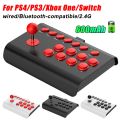 Wired Game Joystick Retro Arcade Console Rocker Bluetooth Fighting Controller 2.4G Gaming Joysticks for PS4/PS3/Xbox One/Switch.