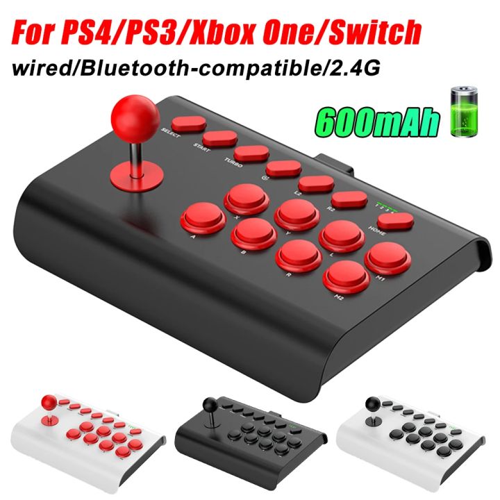 Wired Game Joystick Retro Arcade Console Rocker Bluetooth Fighting Controller 2.4G Gaming Joysticks for PS4/PS3/Xbox One/Switch