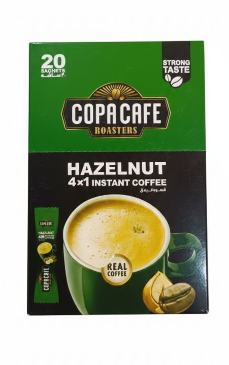 Pack of 20 Saches, Premium Chocolate/Hazulnet/Classic/Sugar Free Vanilla Flavor Copa Coffee / Ice Coffee 3 in 1 Premium Quality 20 × 18.5 gm (Expiry 03-08-2026)