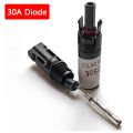4PCS Solar DC Connector Built-into10a 15a 20a 30a Diodes For PV System Solar Panel Parallel Connection Antireflux Protection. 