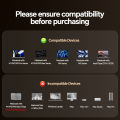PULWTOP MacBook Pro Docking Station Dual Monitor 4K@60Hz with 2HDMI,PD,Ethernet,USB A/C 10Gbps,SD/TF, USB 2.0. 
