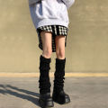 1Pair Y2K Over Knee Leg Warmer Lengthened 70cm JK Uniform Long Socks Lolita Knitted Boot Socks Pile Up Socks Foot Warming Cover. 