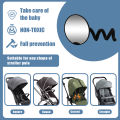 1PC Stroller Mirror - Adjustable 360° Crash Tested And Shatterproof Stroller Mirror with silicone leg- See Baby's Face on Walks.. 