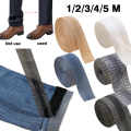 Self-Adhesive Pants Edge Shorten Stickers Patches For Clothing Jeans Trousers Fabric Mouth Patch Repair Hem Tapes Sewing Tools. 