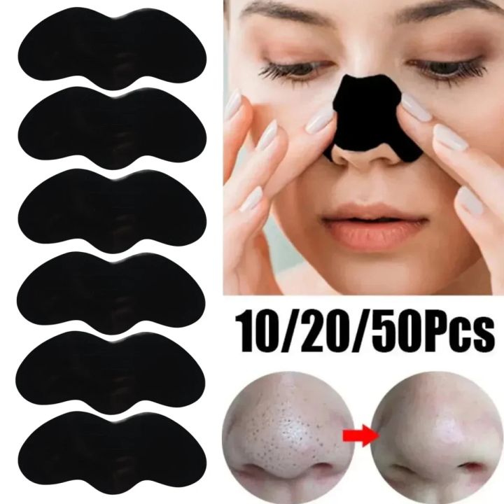 10-50PCS Nose Blackhead Remover Mask Shrink Pore Acne Treatment Sticker Black Dots Strips Nose Deep Cleansing Cleaner Skin Care