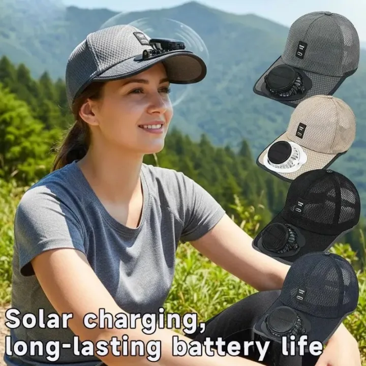 Solar%20Powered%20Cap%20with%20Fan%20Summer%20Breathable%20Mesh%20Sun%20Protection%20Outdoor%20Baseball%20Hat%20For%20Men%20USB%20Rechargeable%20Cooling%20Headwear%20-%20Image%202