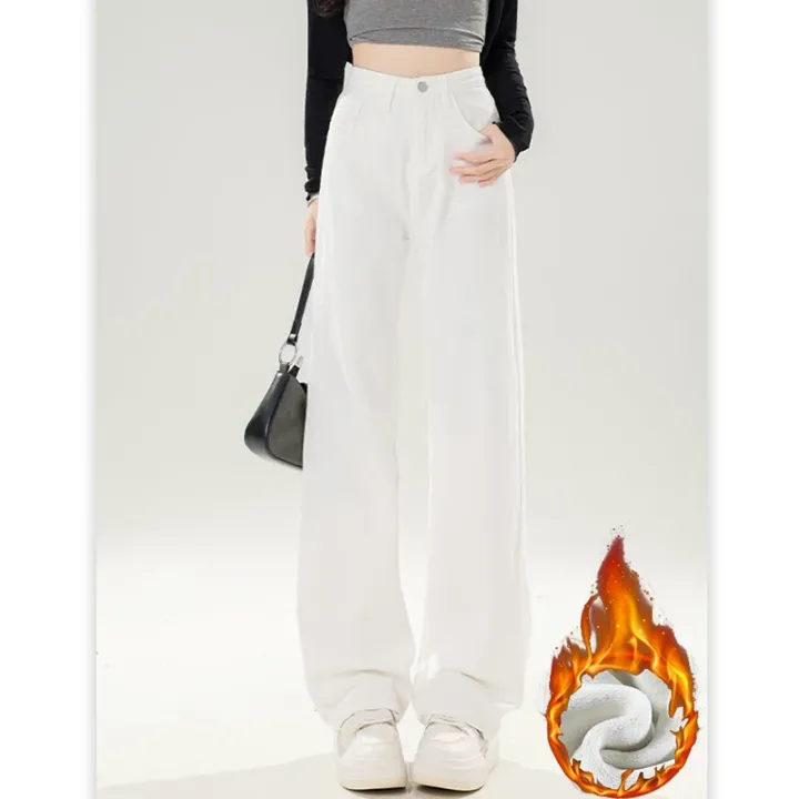 Winter%20Girls%20Fleece%20Thermal%20High%20Waist%20Jeans%20Female%20Snow%20Warm%20Plush%20Denim%20Pants%20Lady%20Casual%20Daily%20Straight%20Leg%20Trousers%20-%20Image%205
