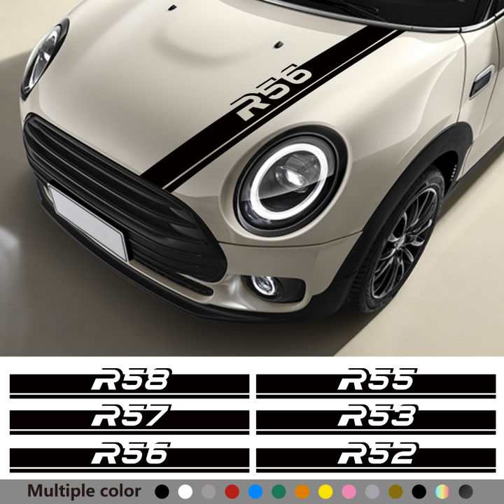 Mini R60 Decals Car Engine Hood Bonnet Sticker Stripe Decal Apply For Mini Coopers R55 ...