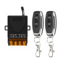 Relay Receiver + On/Off Transmitter AC 220V 20A 1CH 433Mhz Wireless Remote Control Switch RF For Electric Appliance Lamp.