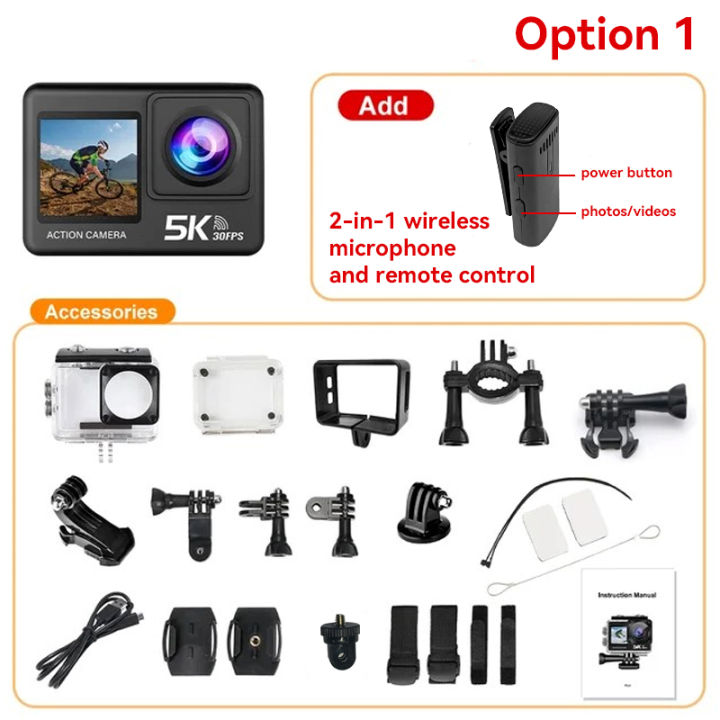 5K%20Action%20Camera%204K60FPS%202.0%20Inch%20Touch%20Screen%20Wi-Fi%20170%C2%B0%20Wide%20Angle%2030M%20Waterproof%20Helmet%20Video%20Recording%20Sports%20Cameras%20-%20Image%207