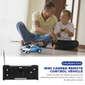 Coke Can Remote Control Racing Vehicle Battery Operated Mini RC Car LED Lights RC Racing Drift Car with Roadblocks for Kids Boys.