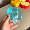 Blue Maltose Squishy Toys Anti Stress Sensory Fidgets Toy Soft Simulated Transparent Blue Maltose Slow-rebound Decompression Toy.