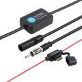 Universal Practical FM Signal Amplifier Anti-interference Car Antenna Radio Universal FM Booster Amp Automobile Parts. 