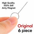 Metal SIM Ejector Pin / SIM Card Tray Opener - 6pcs Bundle for Any Smartphone. 