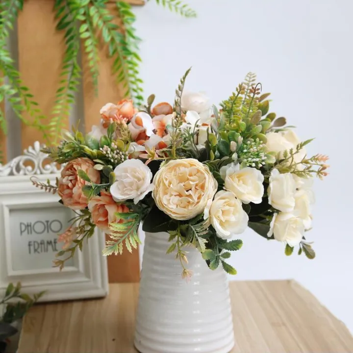 Retro%20Silk%20Red%20Artificial%20Rose%20Flowers%20DIY%20Autumn%20Wedding%20Home%20Decoration%20Fake%20Peony%20Hydrangea%20Bride%20Bouquet%20-%20Image%203
