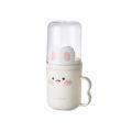 Compact Portable Cartoon Toothbrush Box Mouthwash Cup Plastic Travel Wash Cup.