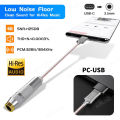 CX31993 HiFi USB Type C To 3.5mm Headphone Amplifier DAC Audio Decoder IEM AMP Mobile Phone Adapter Type-C Converter 32b/384kHz. 