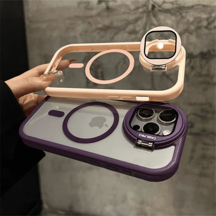 Glass%20Camera%20Protection%20Stand%20Holder%20Case%20For%20iPhone%2016%2015%2014%20Plus%2012%2013%2011%20Pro%20Max%20Magsafe%20Magnetic%20Wireless%20Charge%20Back%20Cover%20-%20Image%205