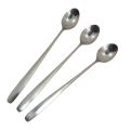 3 pcs stainless steel long hundle pickling spoon silver colour 8 inch long.