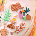 25Pcs Bohemian Style Elephant Flower Leaf Moon Rainbow Bear Woman Cactus PVC Shoe Charms For Clogs Pins Hole Slipper Decoration. 