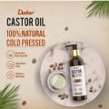 Dabur Castor Oil - 200ml | 100% Natural Cold Pressed Oil | Promotes Hair Growth, Hydrates Skin & Reduces Wrinkles | No Mineral Oil & Silicones. 