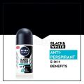 Nivea Men 5in1 Black & White Invisible Original Fresh 48H Anti-Perspirant Deodorant Roll-on. 