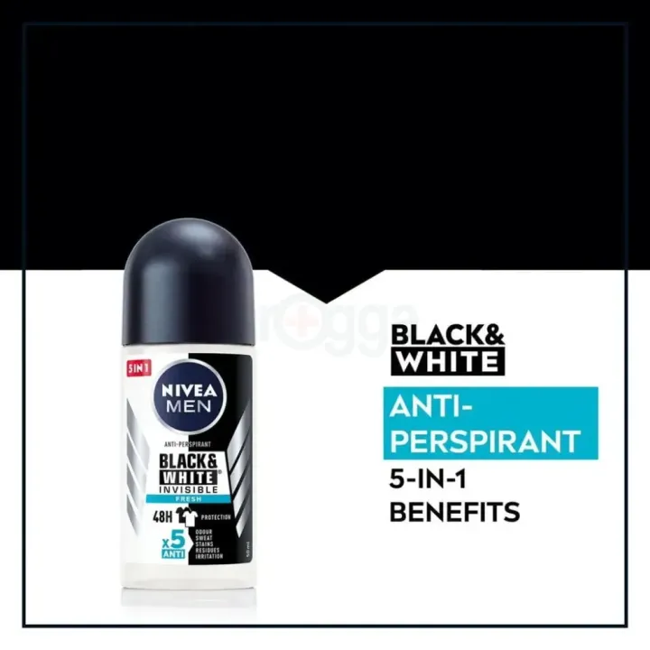 Nivea%20Men%205in1%20Black%20&%20White%20Invisible%20Original%20Fresh%2048H%20Anti-Perspirant%20Deodorant%20Roll-on%20-%20Image%203