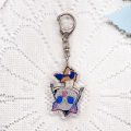 1/15PCS Anime Characters Demon Slayer Acrylic Car Keychain Accessories Cute Keyrings Friends Bag Charms Backpack Pendant.