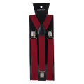 Adult Suspenders High Elastic Solid Color Mens Women Wedding Party Suit Skirt Braces Straps Shirt Dress Garment Clip on Pants. 