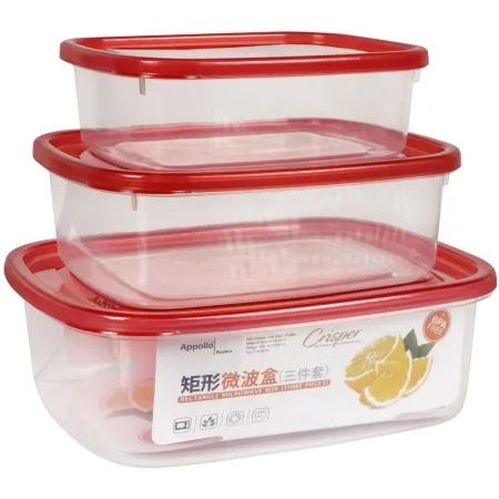 Appollo Crisper Food container 3pc set (600ml - 1000ml - 1700m...