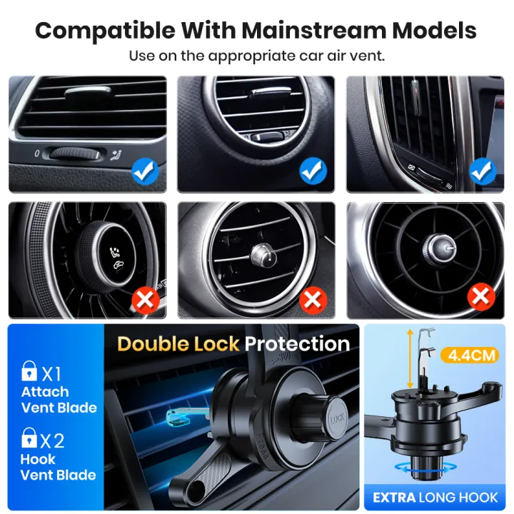 TOPK%20D42T%20Car%20Phone%20Mount%20,%20Extended%20Arm%203-Point%20Support%20Extendable%20Metal%20Hook%20Superior%20Stability%20Cell%20Phone%20Holder%20for%20Cars%20-%20Image%202