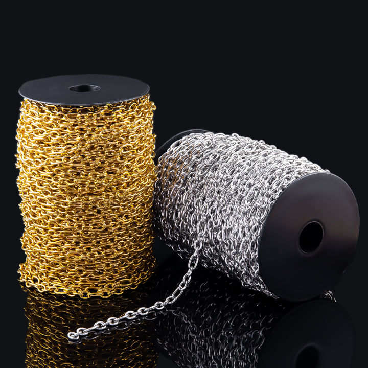 0.5Meter%201Meter%20Stainless%20Steel%20Round%20Cross%20Open%20Ring%20Chain%20for%20DIY%20Necklace%20Bracelet%20Jewelry%20Making%20Body%20Chain%20-%20Image%203
