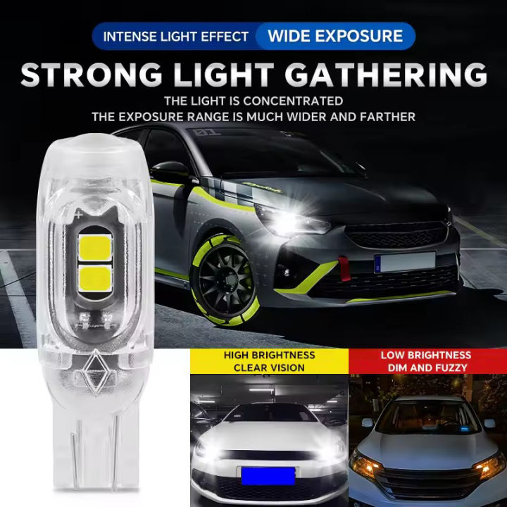 2/4/10/20%20PCS%20Flash%20Strobe%20T10%20W5W%20LED%20Bulb12V%202835-5SMD%20White%20Car%20Interior%20Dome%20Map%20Trunk%20License%20Plate%20Wedge%20Side%20Lights%20-%20Image%203