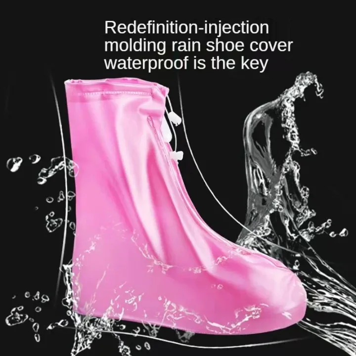 1%20Pair%20Waterproof%20Shoe%20Cover%20Silicone%20Sport%20Rain%20Boot%20Cover%20with%20Layer%20Non-slip%20Material%20Wear-resistant%20Thick%20Shoes%20Cover%20Unisex%20-%20Image%205