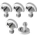 5PCS/ 1Set Portable Metal 1/4 Camera Screw for Quick Release Plate 1/4inch Folding C-ring Adapter Tripod Monopod Camera Plate.