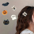 2pcs Cute Spider, Cat, Bat Mini Acrylic Hair Clips - Perfect for 14+ Year Olds - Adorable Accessories for Your Hairstyle. 