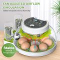 8 Eggs Chicken, 33 Eggs Birds Incubator with Automatic Egg Turning Dual Egg Tray And Humidity Control, Automatic Water Adding, LED Egg Candler, for Hatching Chickens, Duck, Quail, Goose Eggs. 