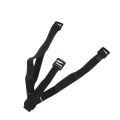Work Suspenders Belt for Men 4cm Wide X-Back with 3 Plastic Gripper Clasps Adjustable Elastic Trouser Pants Braces-Black.