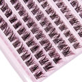 120pcs Cluster Lashes 8-16mm Wispy Individual Lashes Natural Look Lashes D Curl Fluffy Cluster Lashes DIY Eyelash Extension. 