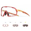 Kapvoe Outdoor Road Photochromic Sunglasses Bicycle Cycling Glasses Men Women Driving Bike Eyewear Sports Hiking UV400 Goggles.