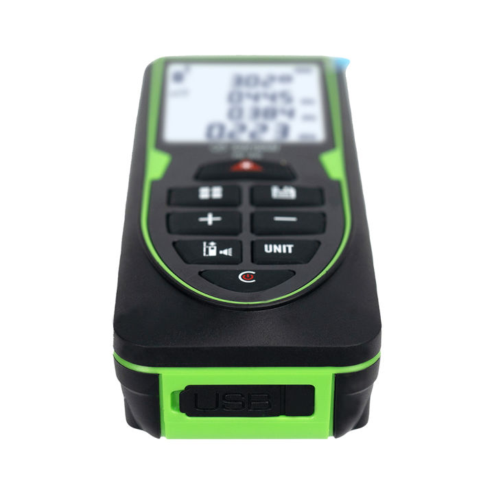 Green Laser Distance Meter 120m Rangefinder Rechargeable with Digital ...