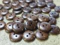 Coconut Shell Buttons 2 Holes 12.5mm for Shirt & Punjabi Sewing [24 pcs]. 